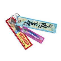 Sleutelhanger | Stof/Polyester | 13x3cm | Personalisatie aan 1 kant