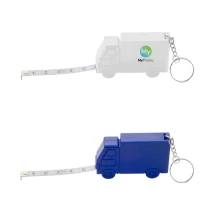 Vrachtwagen-vormige sleutelhanger | Plastic | Met 1m meetlint