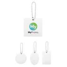 Op maat gemaakte sleutelhanger | rPET-vilt | Met metalen ketting | Sublimatiedruk