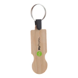 Sleutelhanger met winkelwagenmuntje | Bamboo |Eco