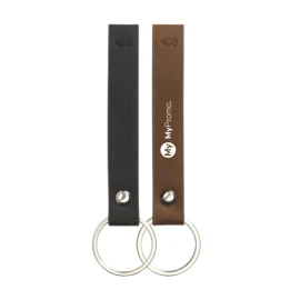 Keyring | Vegan pineapple leather | Metal keyring | Sustainable