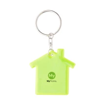 Reflective keyring | Resin | House shape