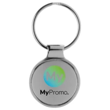 Ronde sleutelhanger | Metaal | Hoogglans afwerking