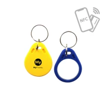 Sleutelhanger | ABS | Met NFC-tag en metalen ring