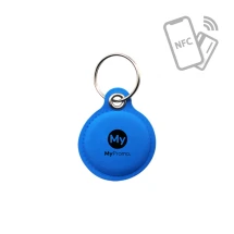 Sleutelhanger | PU | Met NFC-tag en metalen ring