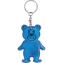 Reflective keyring | Plastic | 12x5x0,5 cm | Teddy-shaped