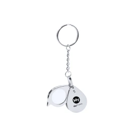 Key ring | Metal | With magnifying glass | Magnifies up to 8 times | Cheap