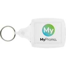 Sleutelhanger met Kunststof clip | Kunststof | Papieren insert