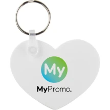 Hartvormige sleutelhanger | Gerecycleerd | 6 cm x 4,7 cm | Metalen lusring