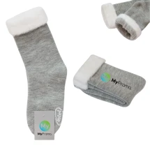 Fluffy sokken | Warme dikgebreide polyester | Eén maat | Volledig personaliseerbaar | Duurzaam