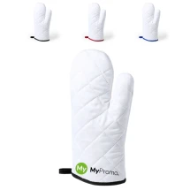 Kitchen mitten | 100% Polyester | Soft white finish