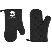 Oven mitt | 100% polyester | One side with diamant pattern