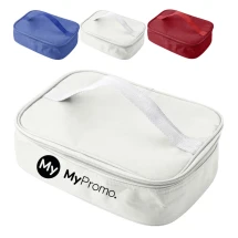 Koeltas met rits | Polyester | Incl. mes en vork