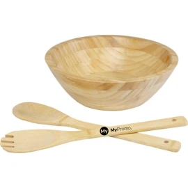 Salad bowl and cutlery | Classic | Bamboo wood | Environmentally friendly