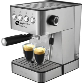 Kaffeemaschine | Einstellbarer Dampfgarer | Automatische Funktionen | Kunststoff und Metall