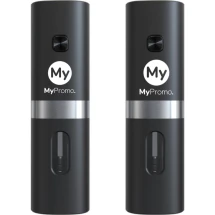 Elektrische zout- en pepermolenset | 17,8 x 5,1 cm | ABS Plastic | Aluminium