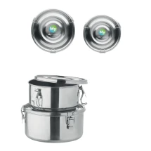 Boîtes à repas | Acier inoxydable | Ensemble de 2 | 450 et 900ml