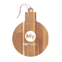 Planche de service en bois | Bois d'acacia | Produit naturel | Forme boule de Noël