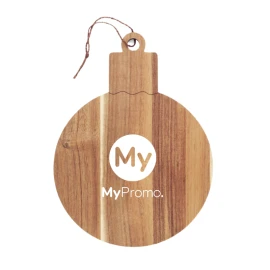 Servierbrett aus Holz | Akazienholz | Naturprodukt | Weihnachtskugelform