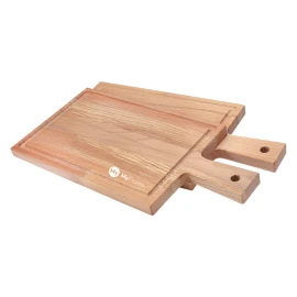 Tagliere con manico | Legno di faggio | 33x16x2cm | Prodotto in Europa