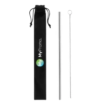 Strohhalm | Edelstahl | Inkl. Reinigungsbürste