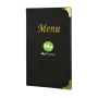 Menu holder | PU | 8 pages  | With a double stitched front cover design