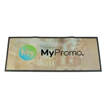 Umrandete Barläufer | Gummi | 89,4x24,4 cm | Maschinenwaschbar