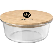 Saladebox | Borosilicaatglas en bamboe | 750ml | Duurzaam