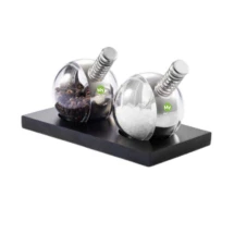 Peper- en zoutstel | Roestvrij staal & hout | Luxe