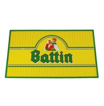 Biermat | PVC | 39x19cm | Logo in reliëf op het oppervlak