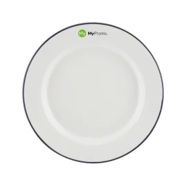 Piatto | Smalto | Ø24cm | Stile inglese senza tempo