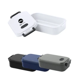 Lunch box | Recycled PP | 900 ml | Airtight lid with safety closures | Food Grade certified