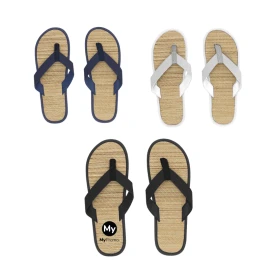 Chanclas | Paja y PU | Hechas con elementos vegetales