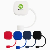 Rietjeskapje | Siliconen | 1,19x4,4x5,61 cm | Geschikt voor Ø10 mm rietjes