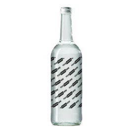 Large mineral water glass bottle | 750 ml | Full color