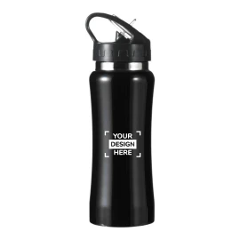 Botella de agua | Acero inoxidable | 600 ml | Con boquilla plegable para beber