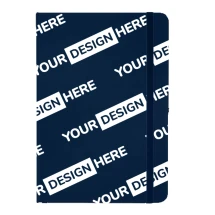 Carnet A5 avec couverture rigide | Papier recyclé 70g/m² | 96 pages lignées | Fermeture élastique