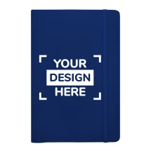 A5 Notizbuch mit festem Einband | PU | 192 linierte Blätter | Geprägtes Logo möglich