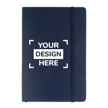 A5 notebook | Paper & PU | 80 lined cream coloured sheets | Pen loop | Elastic closure | Hard cover