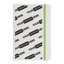 Carnet A5 | PU et carton | 160 feuilles lignées | Sangle colorée