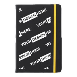 A5 notebook | 96 lined pages | Coloured elasticated closure