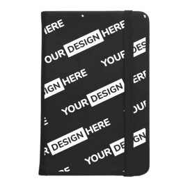 Quaderno A6 | PU | 96 pagine a righe | Segnalibro a nastro e fascia elastica