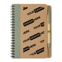 A6 notebook | Recycled paper | 240 lined pages | Pen included