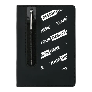 A5 notebook | 160 lined pages | Pen sleeve | Metal pen included