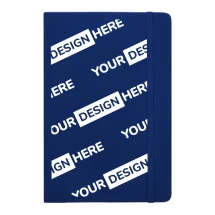 A5 notebook | Paper 60g/m² & PU | 192 dotted pages | With elastic closure & ribbon