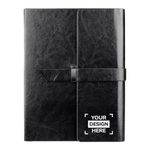 A5-Notizbuch | Öko-Leder und Papier 80 g/m² | 80 karierten Blätter | Austauschbare Abdeckung