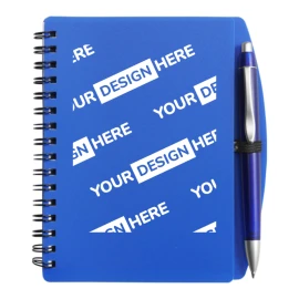 Quaderno a spirale A6 | 65 pagine a righe | Penna inclusa