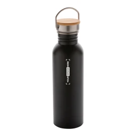 Modern water bottle | Stainless steel | 710ml | Bamboo lid