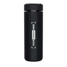 Thermo smart bottle | Stainless steel | 500 ml | With antibacterial treatment and a temperature sensor