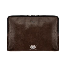 Housse pour ordinateur portable | Cerruti 1881 | Doublure monogrammée | Fermeture zippée